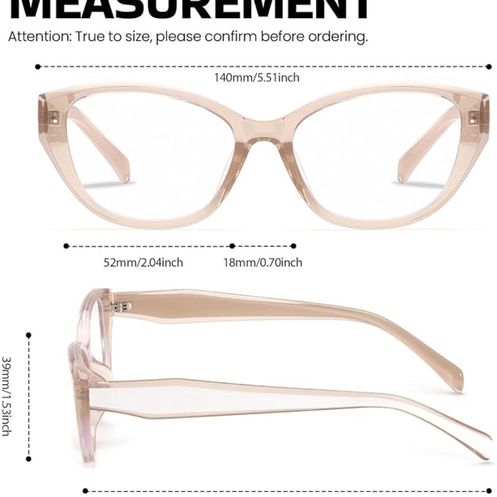 Square Frame Reduce Eyestrain Computer Glasses - image 4